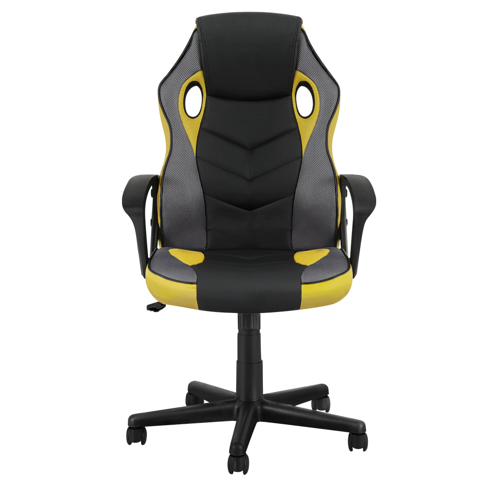 Artiss Gaming Office Chair Computer Executive Racing Chairs High Back Yellow
