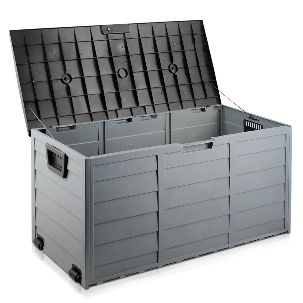 Giantz 290L Outdoor Storage Box - Black