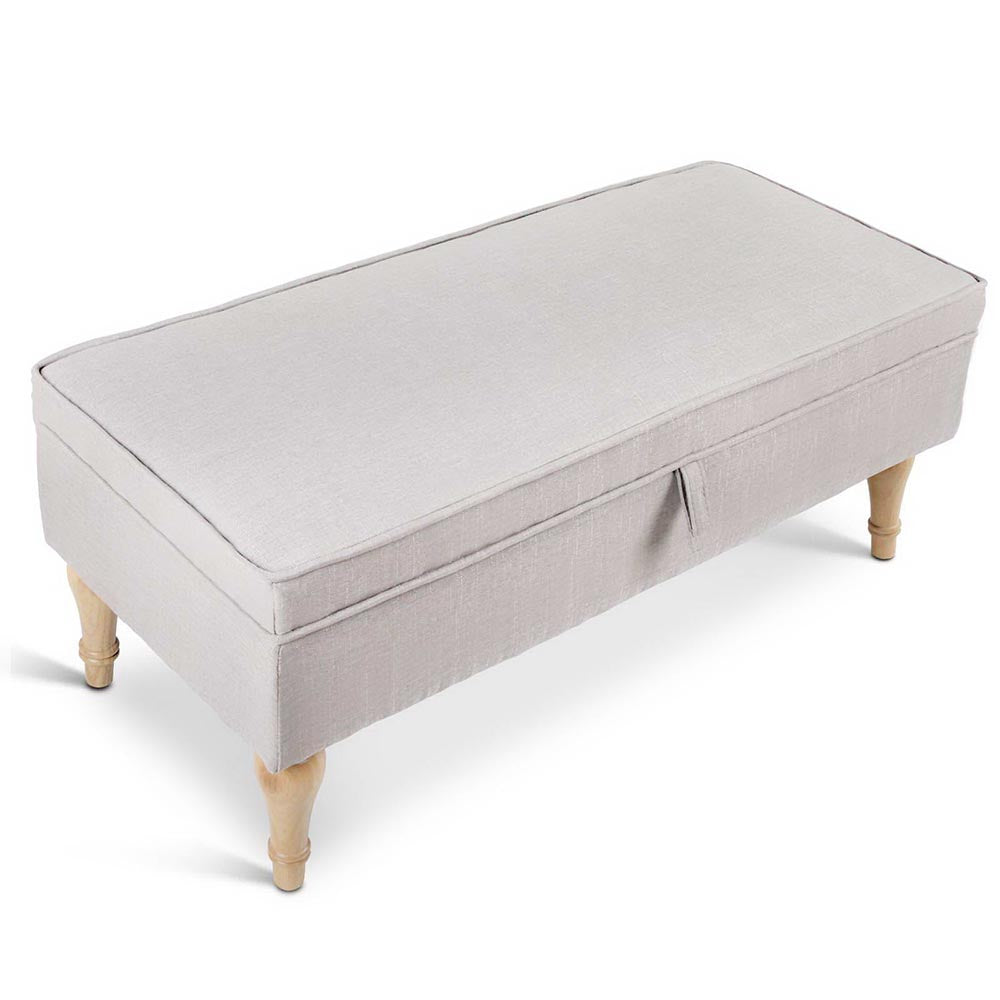 Artiss Fabric Storage Ottoman - Beige