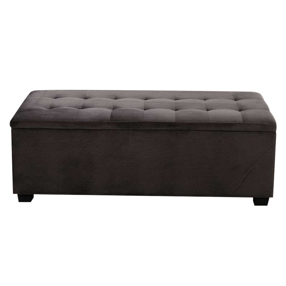 Artiss Storage Ottoman Blanket Box Foot Stool Velvet Chest Toy Large Rest Couch
