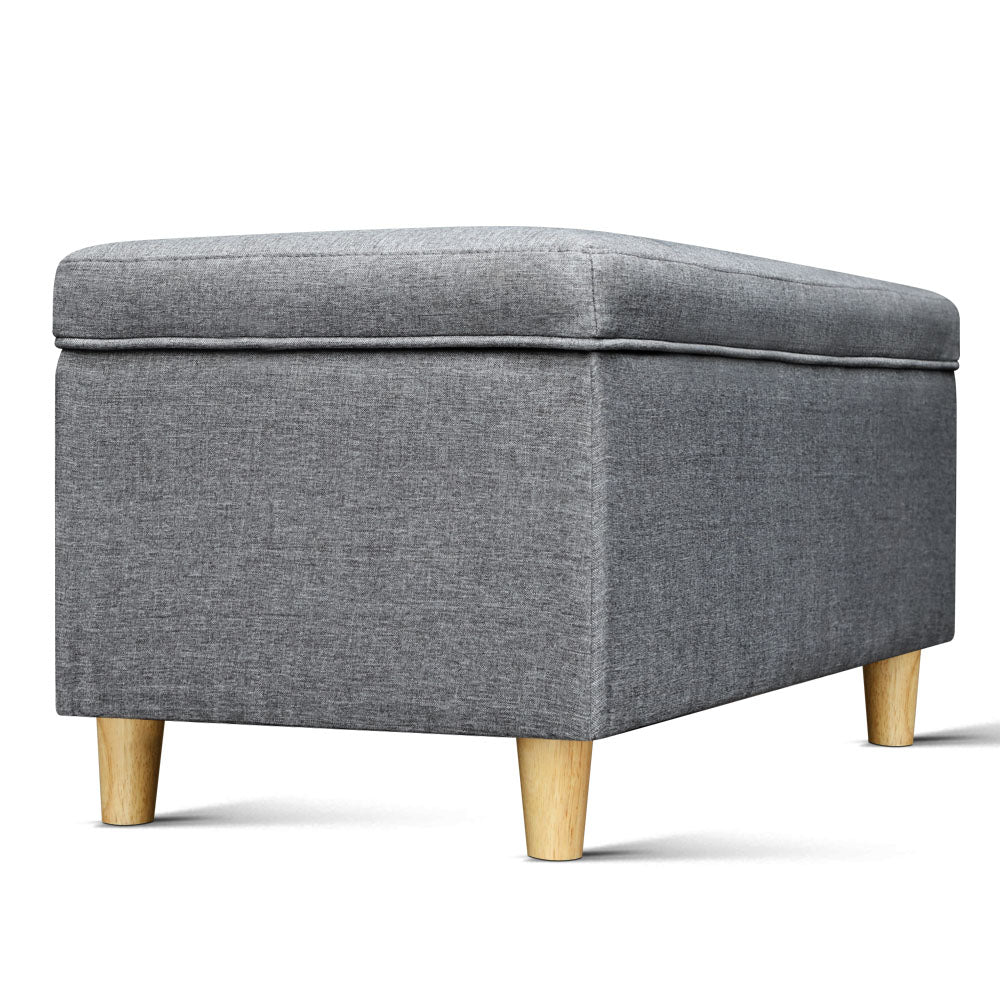 Artiss Kids Storage Ottoman - Grey