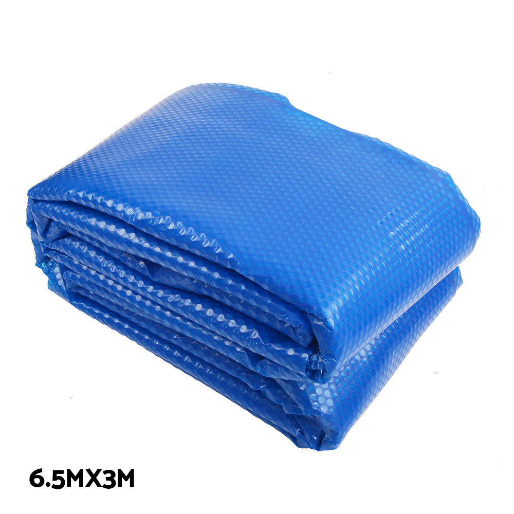 Aquabuddy Swimming Pool Cover Roller 400 Micron Solar Blanket Outdoor 6.5M x 3M