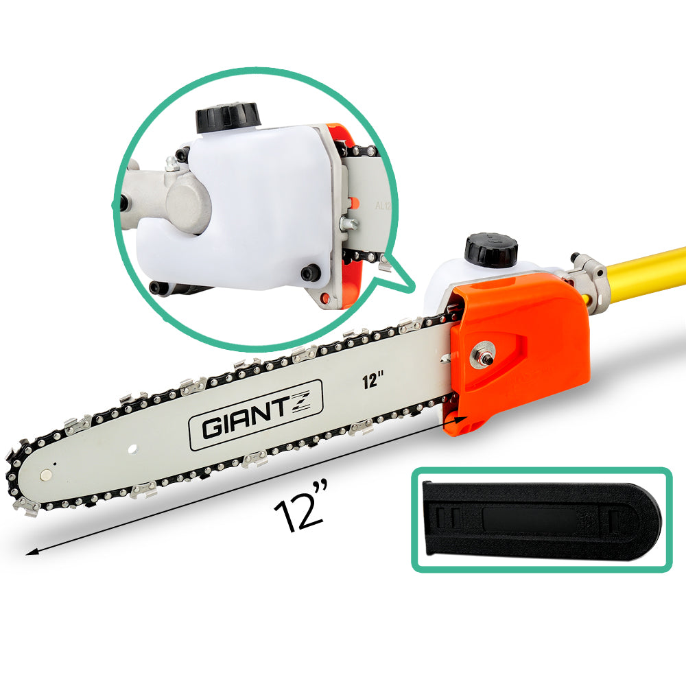 Giantz 75CC Chainsaw Brush Cutter Hedge Pruner Extension