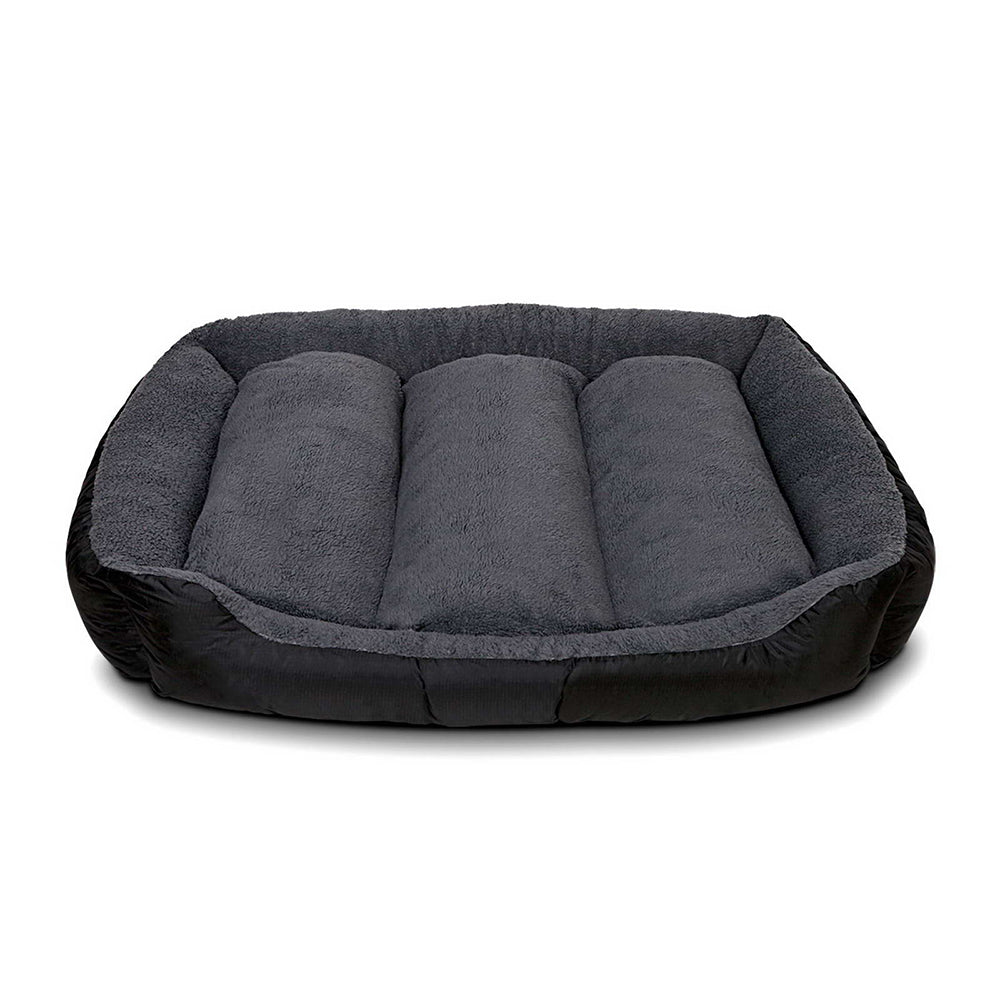 i.Pet Large Fleece Washable Pet Bed - Grey