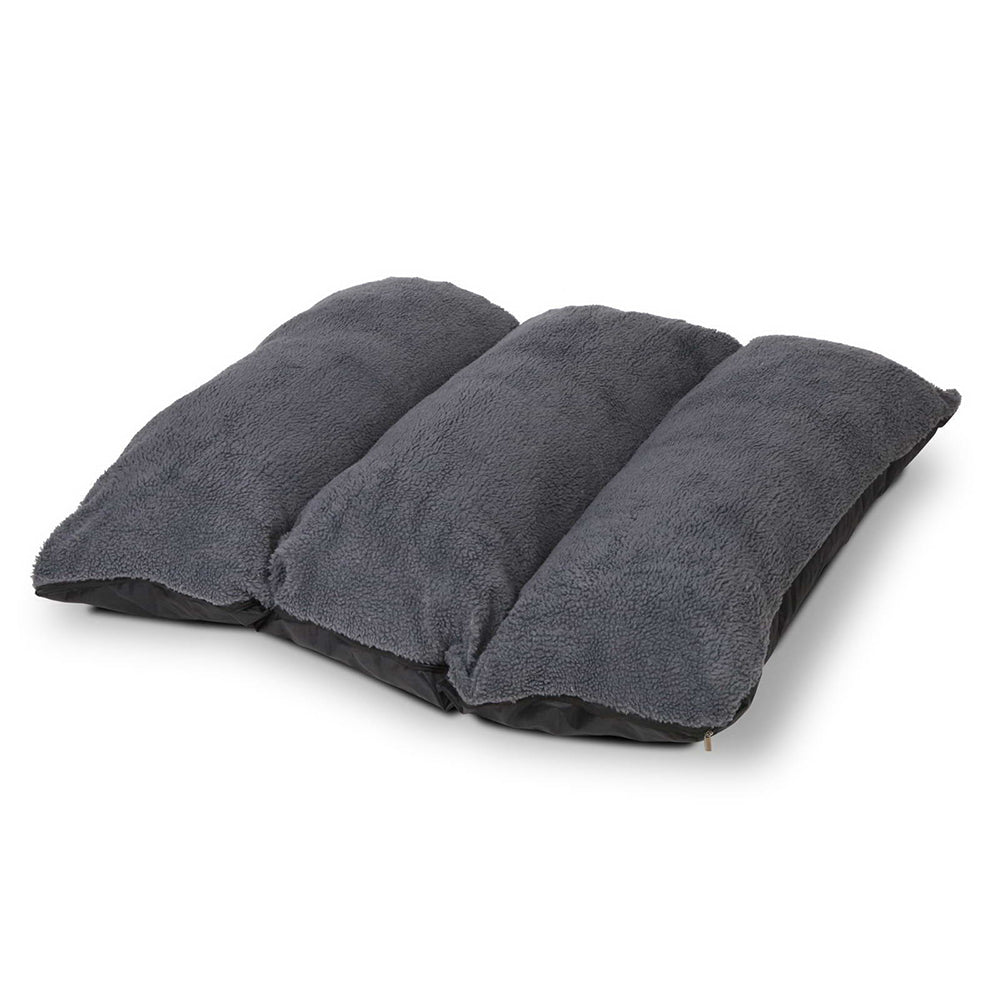 i.Pet Large Fleece Washable Pet Bed - Grey