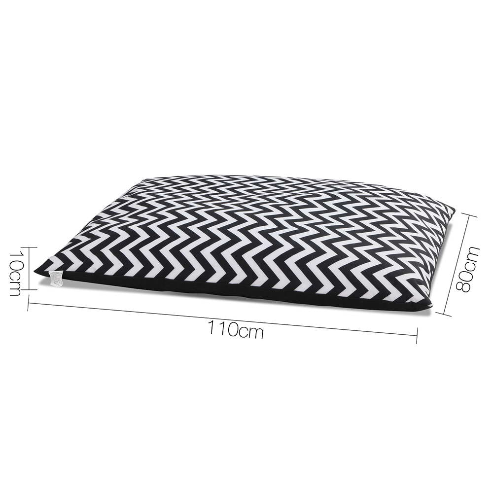 i.Pet Extra Extra Large Canvas Pet Bed - Black & White