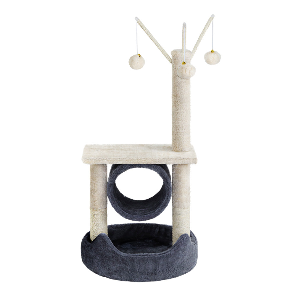i.Pet Cat Tree Scratching Post Scratcher Tower Condo House Hanging toys 53cm