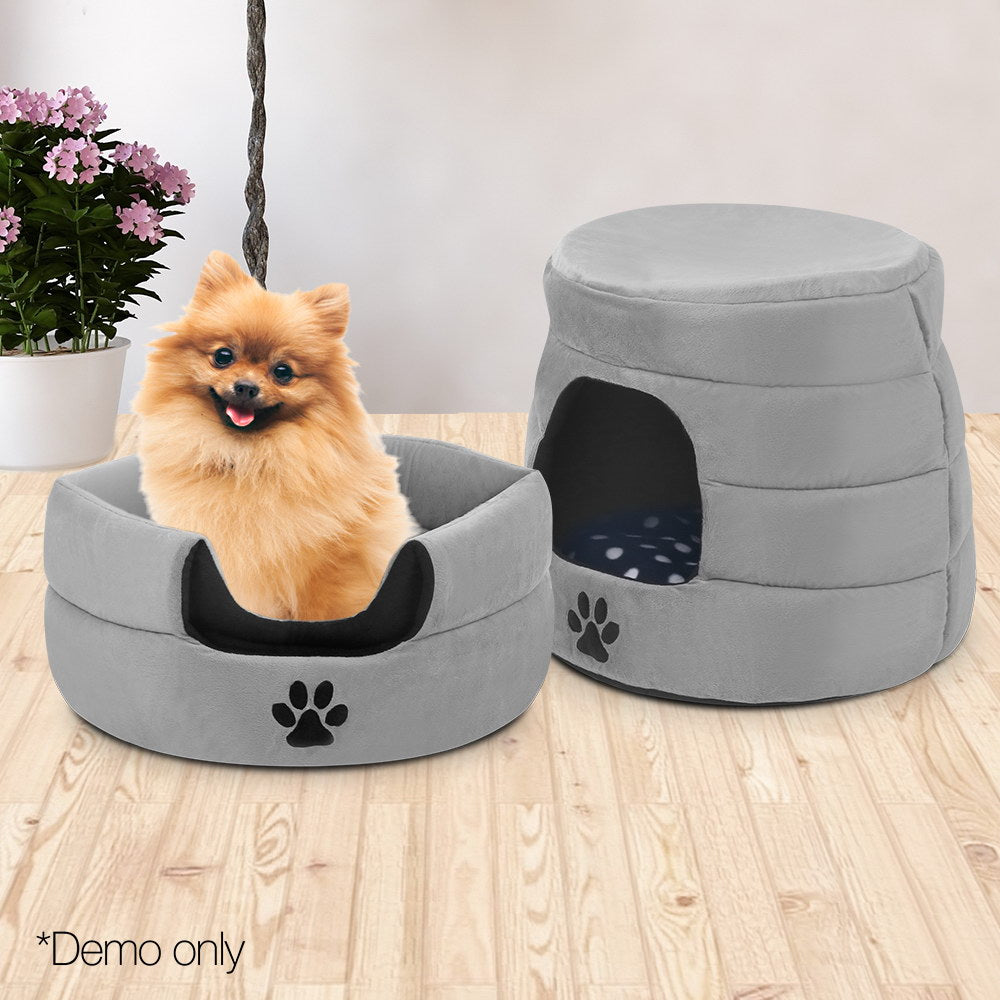 i.Pet Foldable Pet Bed - Grey