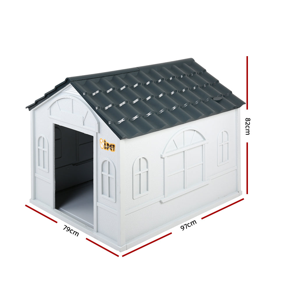 iPet Pet Dog Kennel Plastic Puppy House XXL