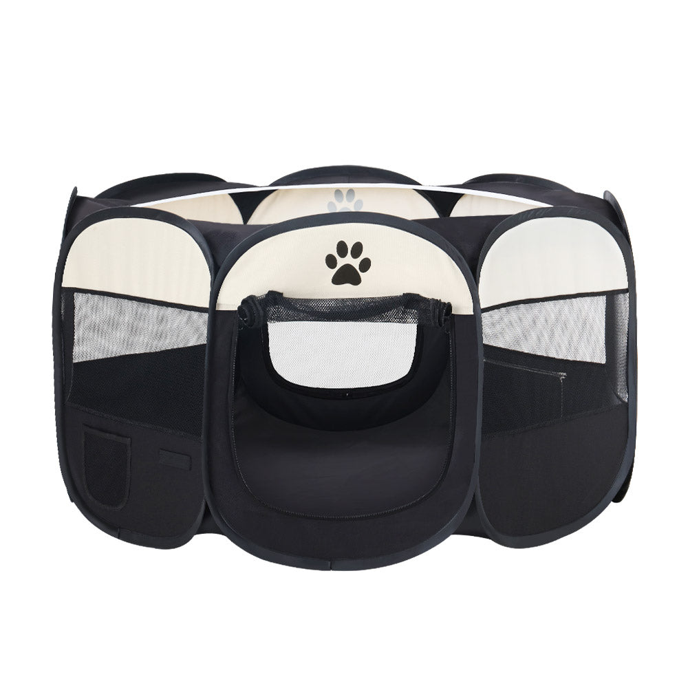 i.Pet Dog Playpen Pet Playpen Enclosure Crate 8 Panel Play Pen Tent Bag Puppy Fence 2XL