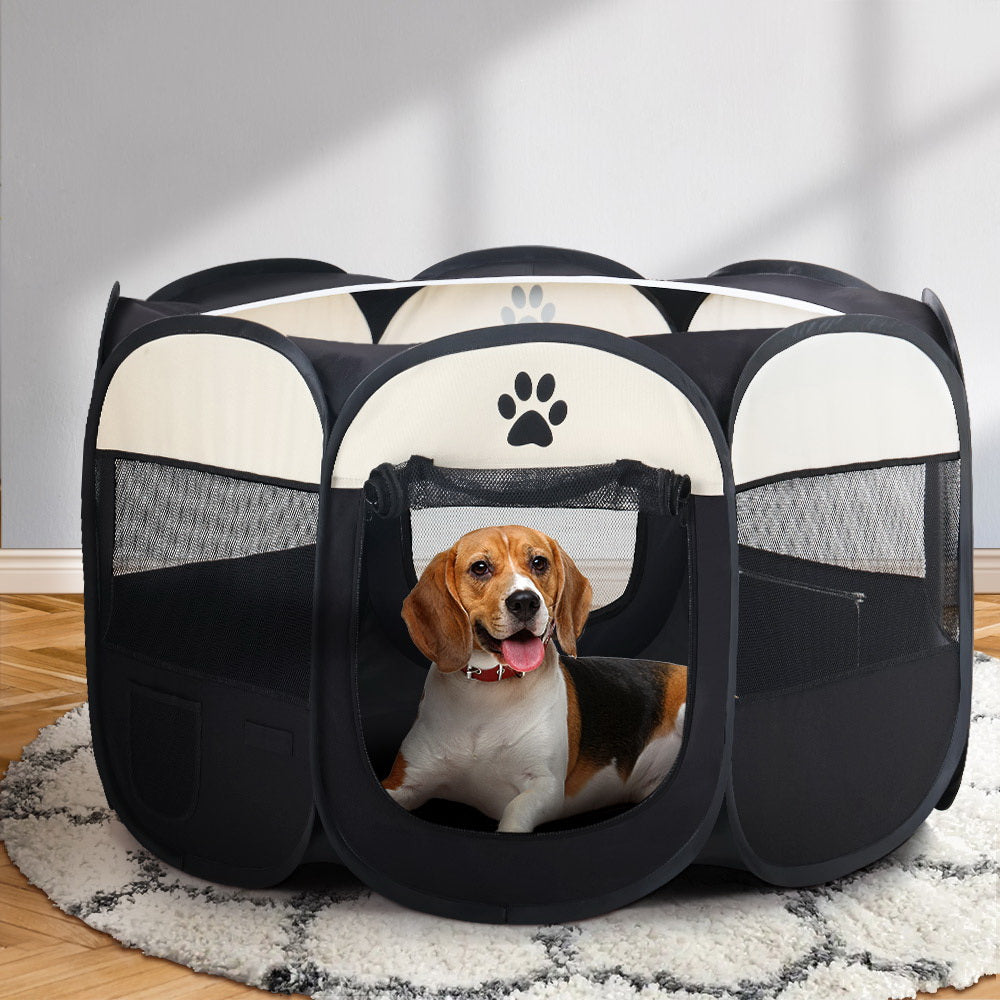 i.Pet Pet Dog Playpen Enclosure Crate 8 Panel Play Pen Tent Bag Puppy Fence 2XL