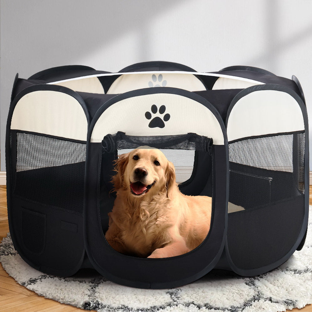 i.Pet Pet Dog Playpen Enclosure Crate 8 Panel Play Pen Tent Bag Fence Puppy 3XL