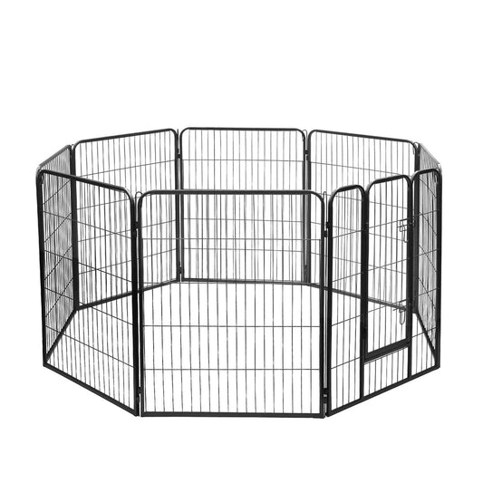 i.Pet 8 Panel Pet Dog Playpen Puppy Exercise Cage Enclosure Fence Play Pen 80x100cm