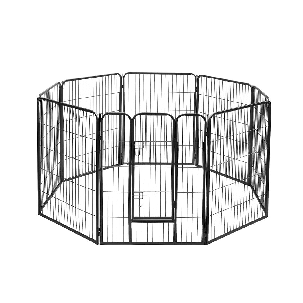 i.Pet 8 Panel Pet Dog Playpen Puppy Exercise Cage Enclosure Fence Play Pen 80x100cm