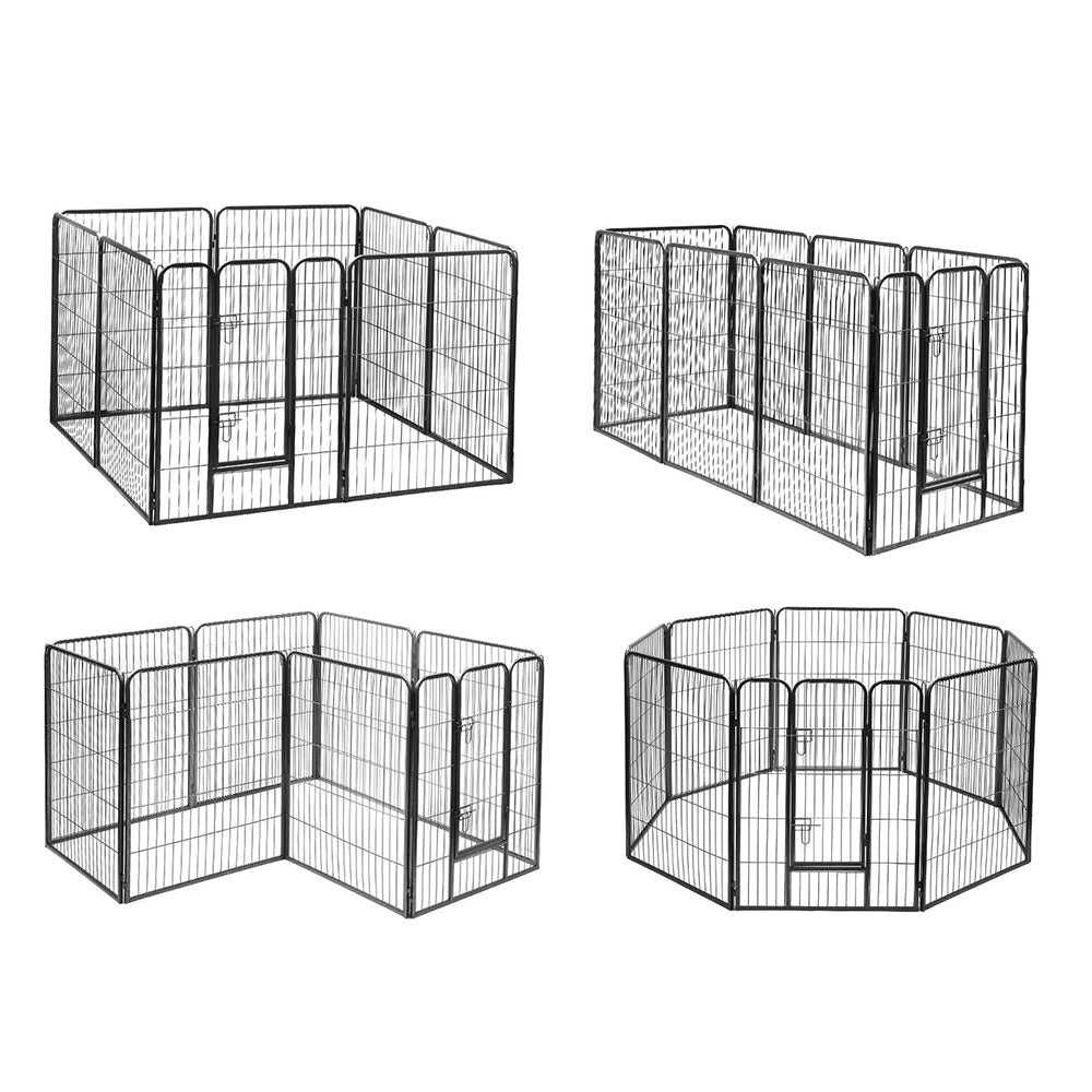 i.Pet 8 Panel Pet Dog Playpen Puppy Exercise Cage Enclosure Fence Play Pen 80x100cm