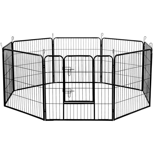 i.Pet 8 Panel Pet Dog Playpen Puppy Exercise Cage Enclosure Fence Play Pen 80x80cm