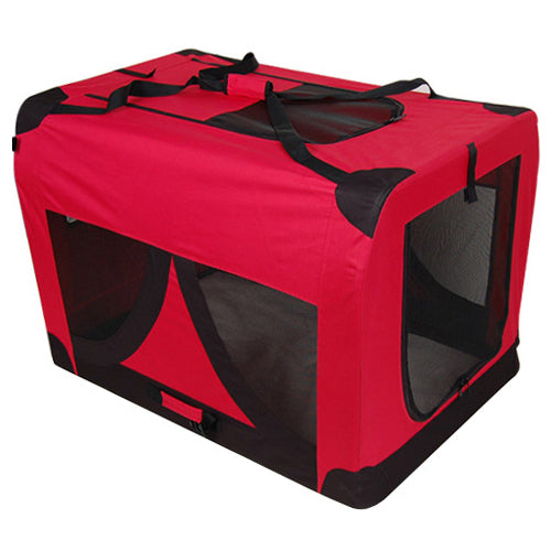 i.Pet Extra Large Portable Soft Pet Carrier- Red