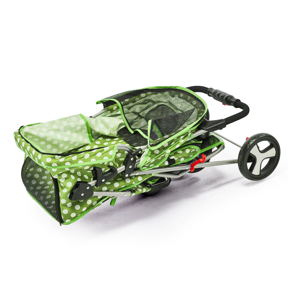 i.Pet 3 Wheel Pet Stroller - Green