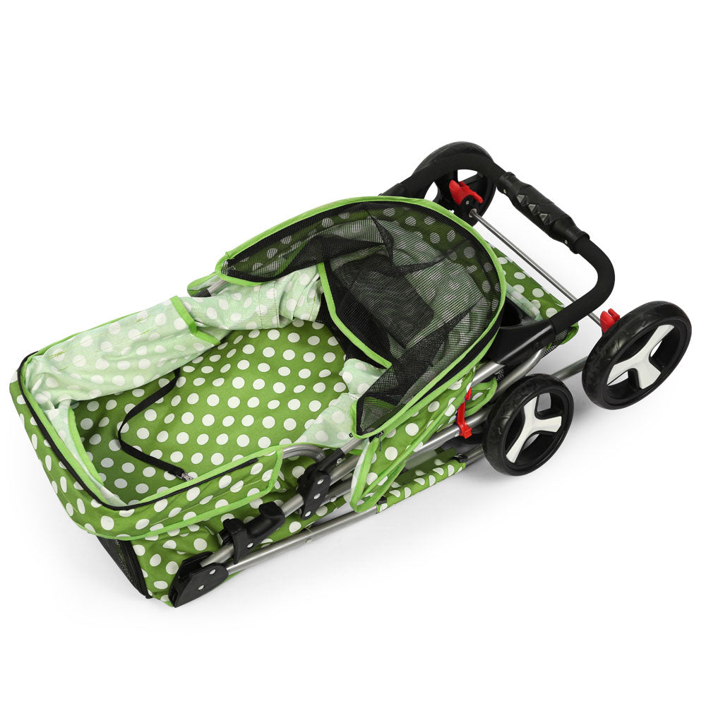 Pet 4 Wheel Pet Stroller - Green