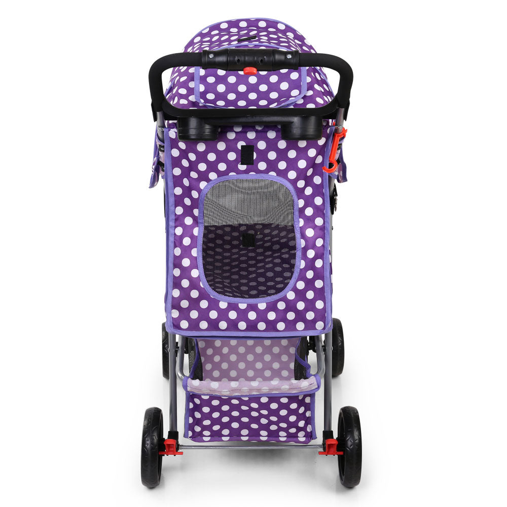 Pet 4 Wheel Pet Stroller - Purple