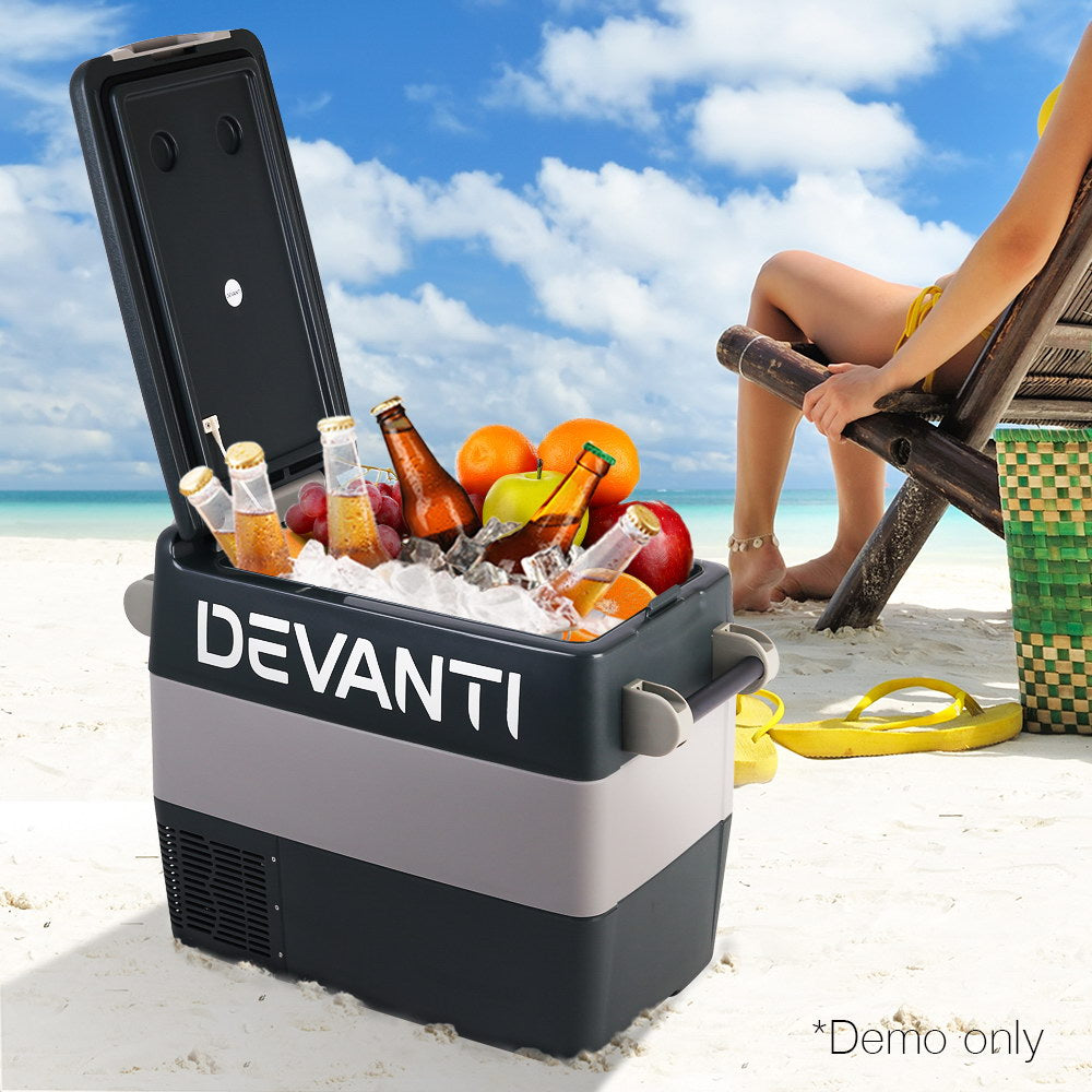 Devanti 55L Portable Fridge Freezer Cooler Caravan Camping