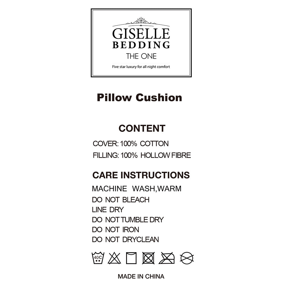 Giselle Bedding Set of 4 Medium Cotton Pillows