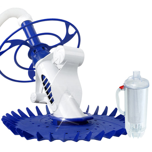 Aquabuddy Swimming Pool Cleaner Floor Climb Wall Automatic Hose Leaf Catcher 10M