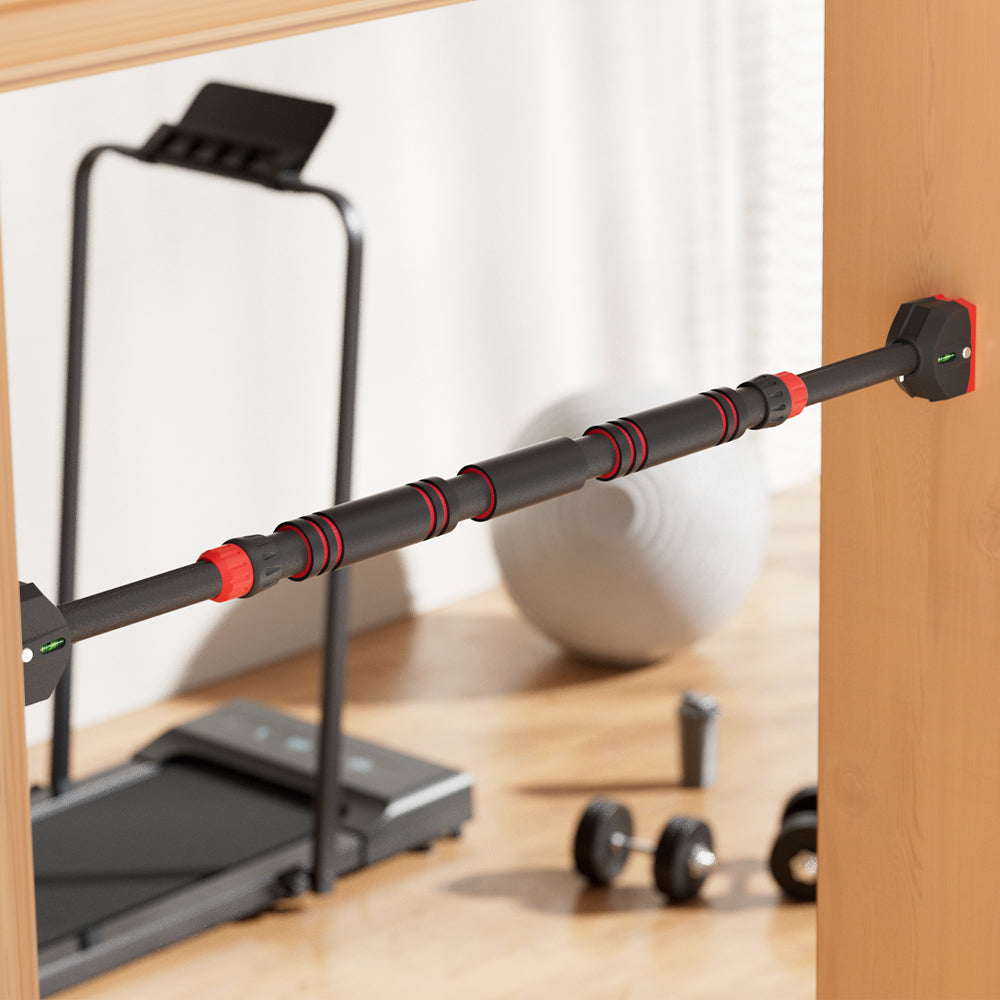 Everfit Adjustable Doorway Pull-Up Bar 70CM-95CM Chin-Up Bar with Level Meter