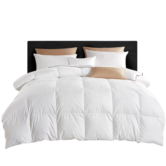 Giselle Bedding 800GSM Goose Down Feather Quilt Cover Duvet Winter Doona White Super King