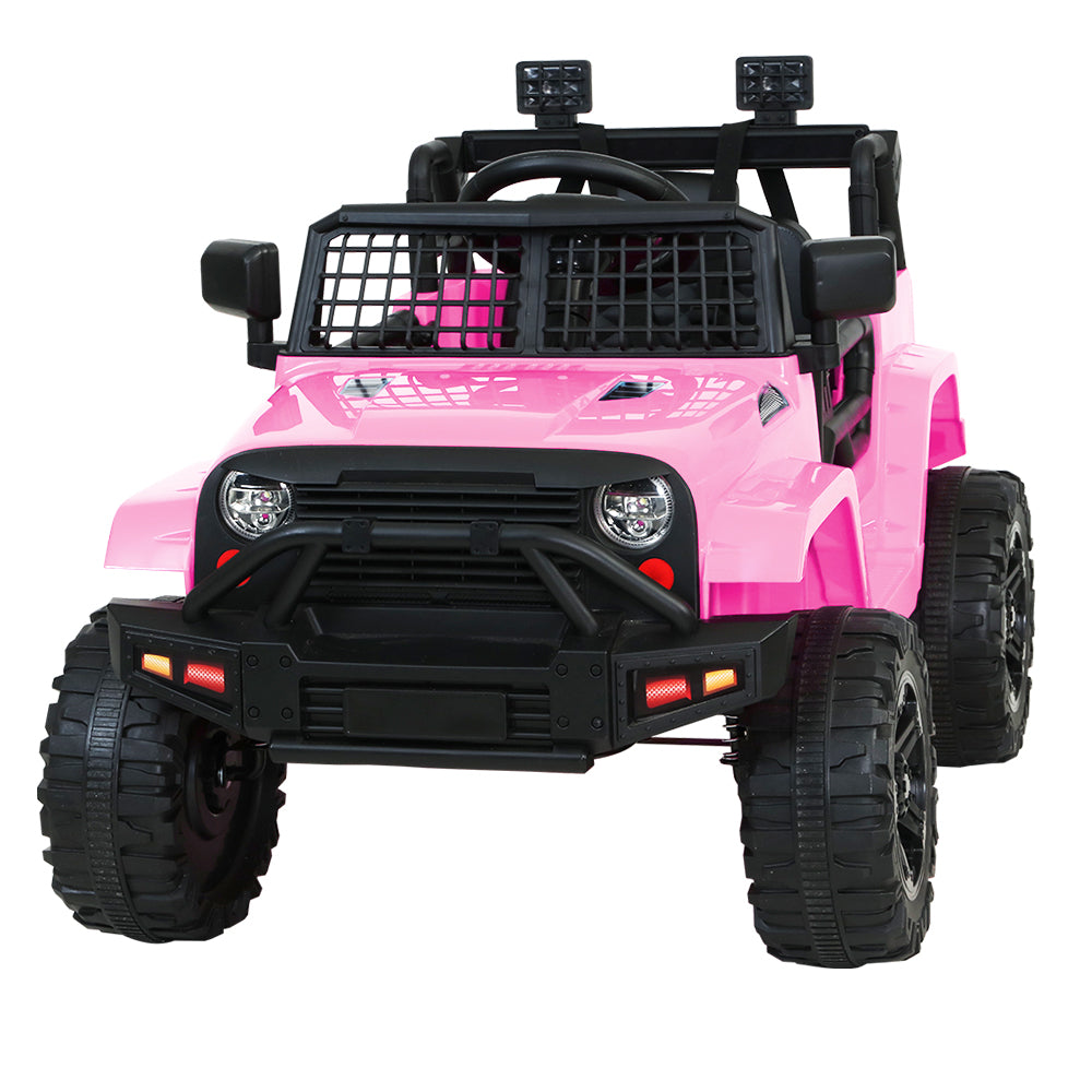 Rigo Kids Ride On Car Electric 12V Car Toys Jeep Battery Remote Control Pink