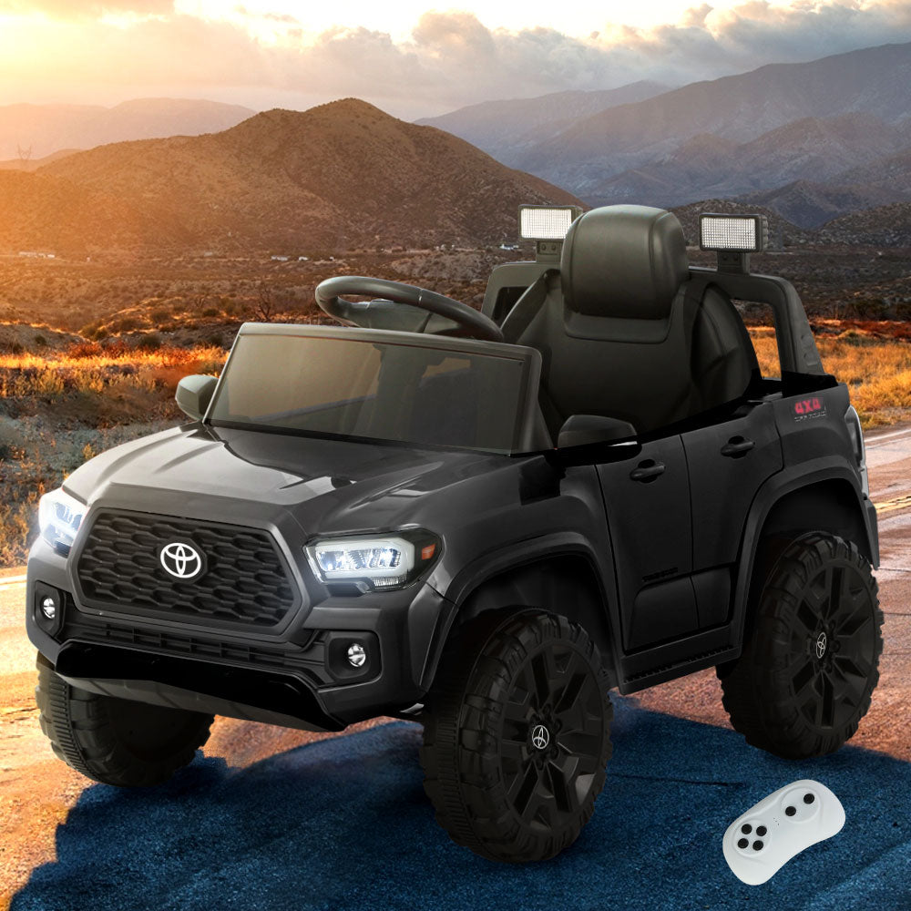 Toyota Ride On Car Kids Electric Toy Cars Tacoma Off Road Jeep 12V Battery Black