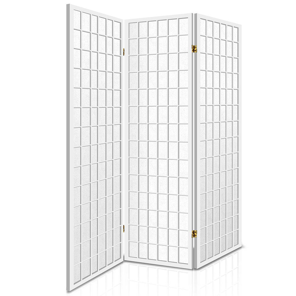 Artiss 3 Panel Wooden Room Divider - White