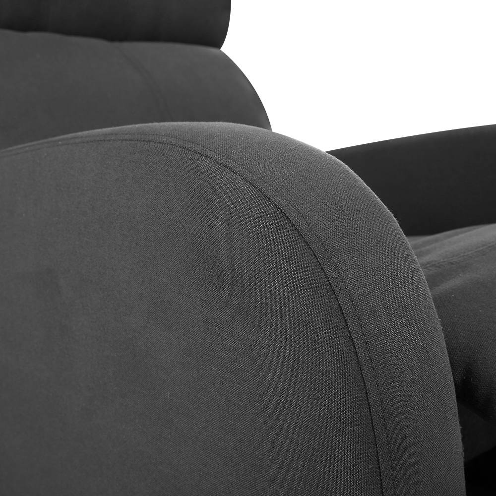 Artiss Fabric Reclining Armchair - Black