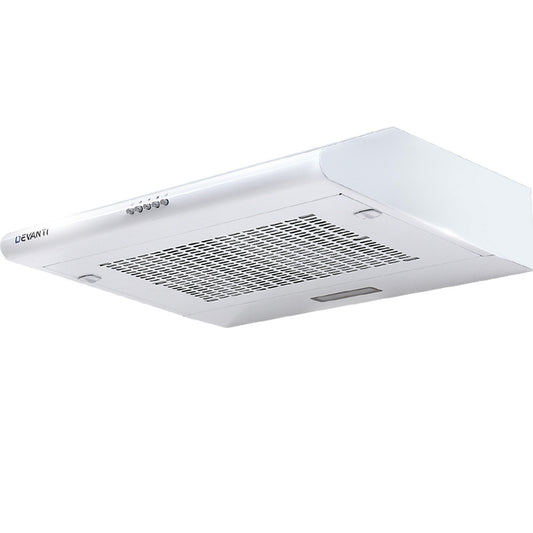 Devanti Fixed Range Hood Rangehood Kitchen Canopy 60cm 600mm White