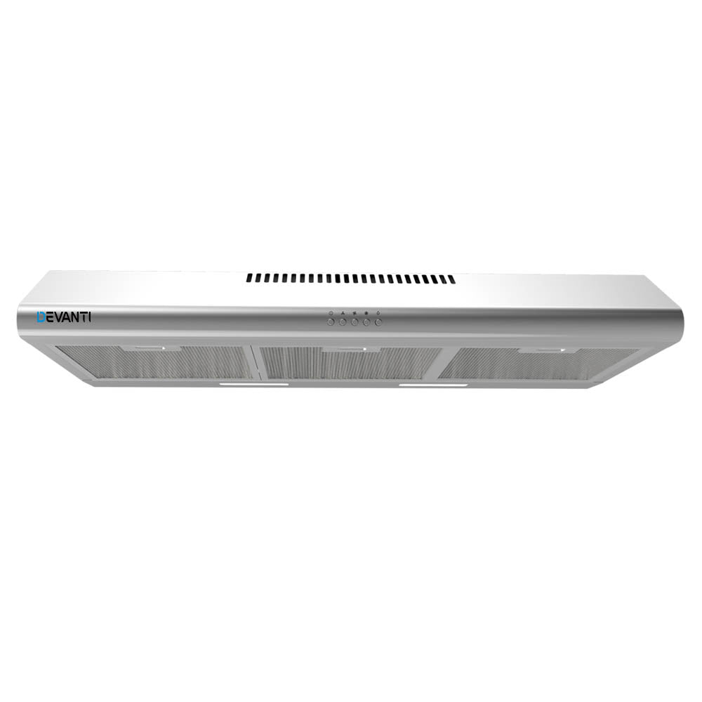 DEVANTI Fixed Range Hood Rangehood Stainless Steel Kitchen Canopy 90cm 900mm