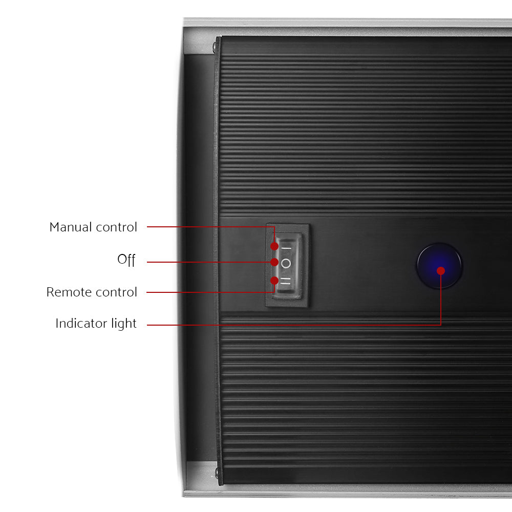 Devanti 3200 Electric Infrared Radiant Strip Panel Heater Bar Remote Control