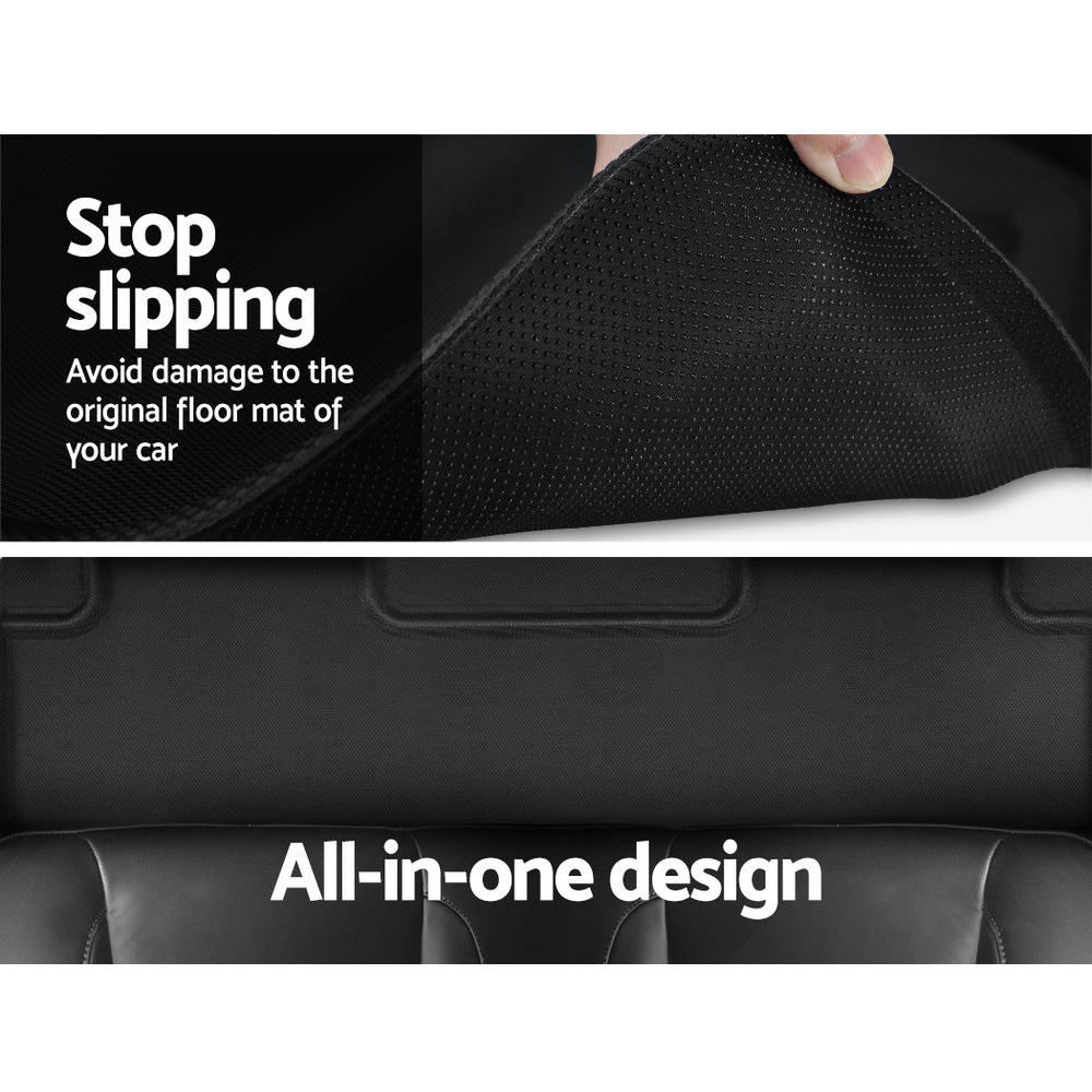 Weisshorn Tesla Model 3 Car Rubber Floor Mats Front & Rear 2021-2022