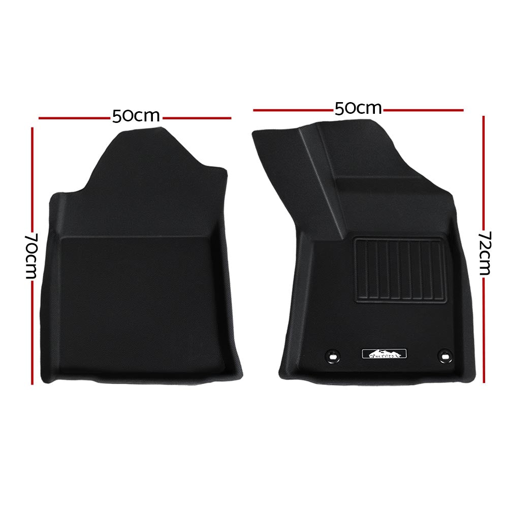 Weisshorn Car Rubber Floor Mats for TOYOTA Hilux Dual Cab 2015-2022