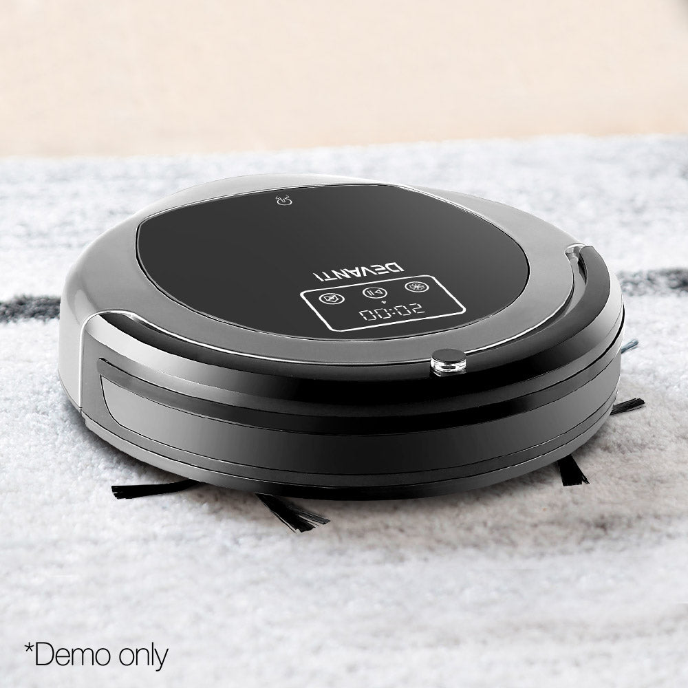 Devanti Robotic Vacuum Cleaner - Black & Grey