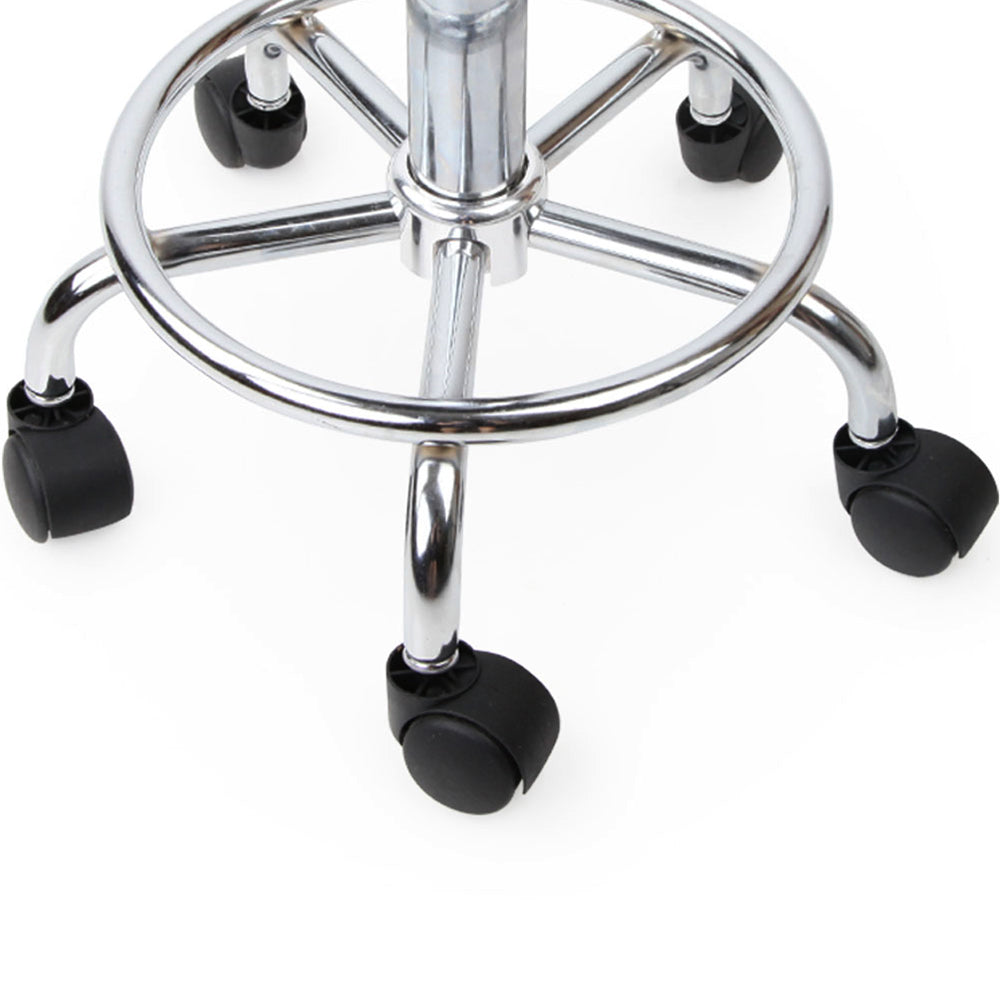 Artiss PU Leather Swivel Salon Stool - White