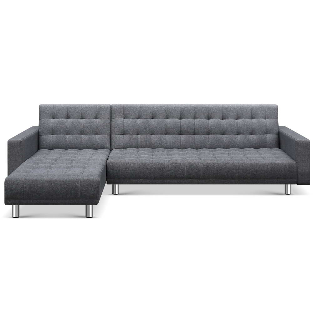 Artiss Modular Fabric Sofa Bed - Grey