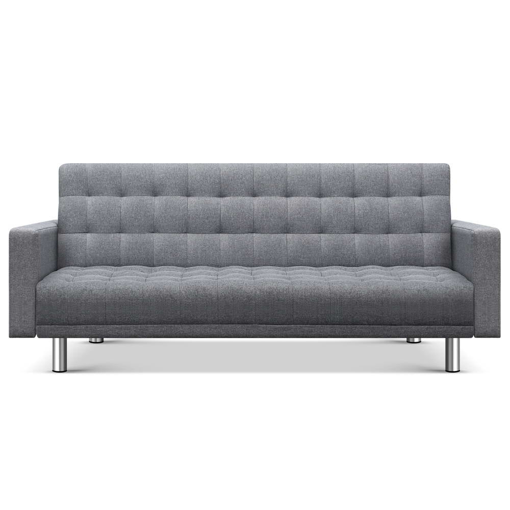 Artiss Modular Fabric Sofa Bed - Grey