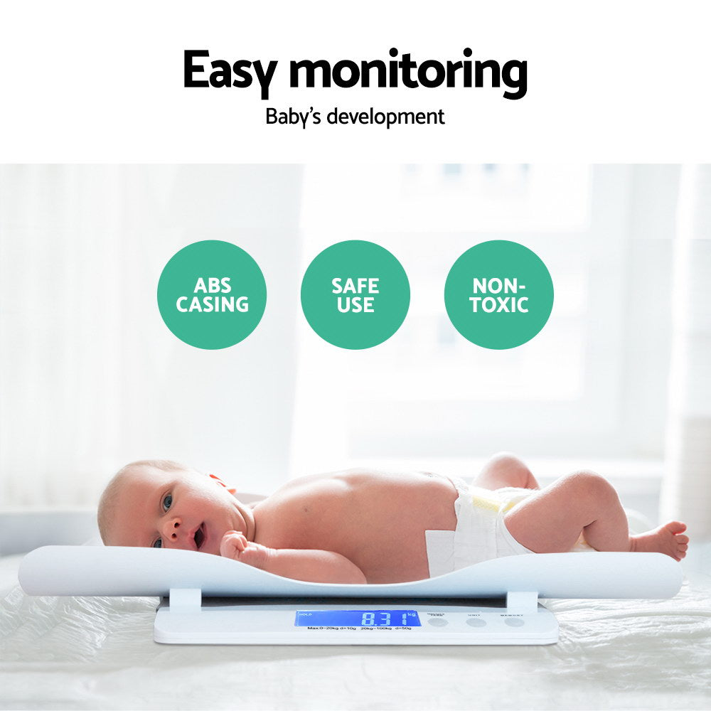 2 in 1 Electronic Digital Baby Body Weight Tracker