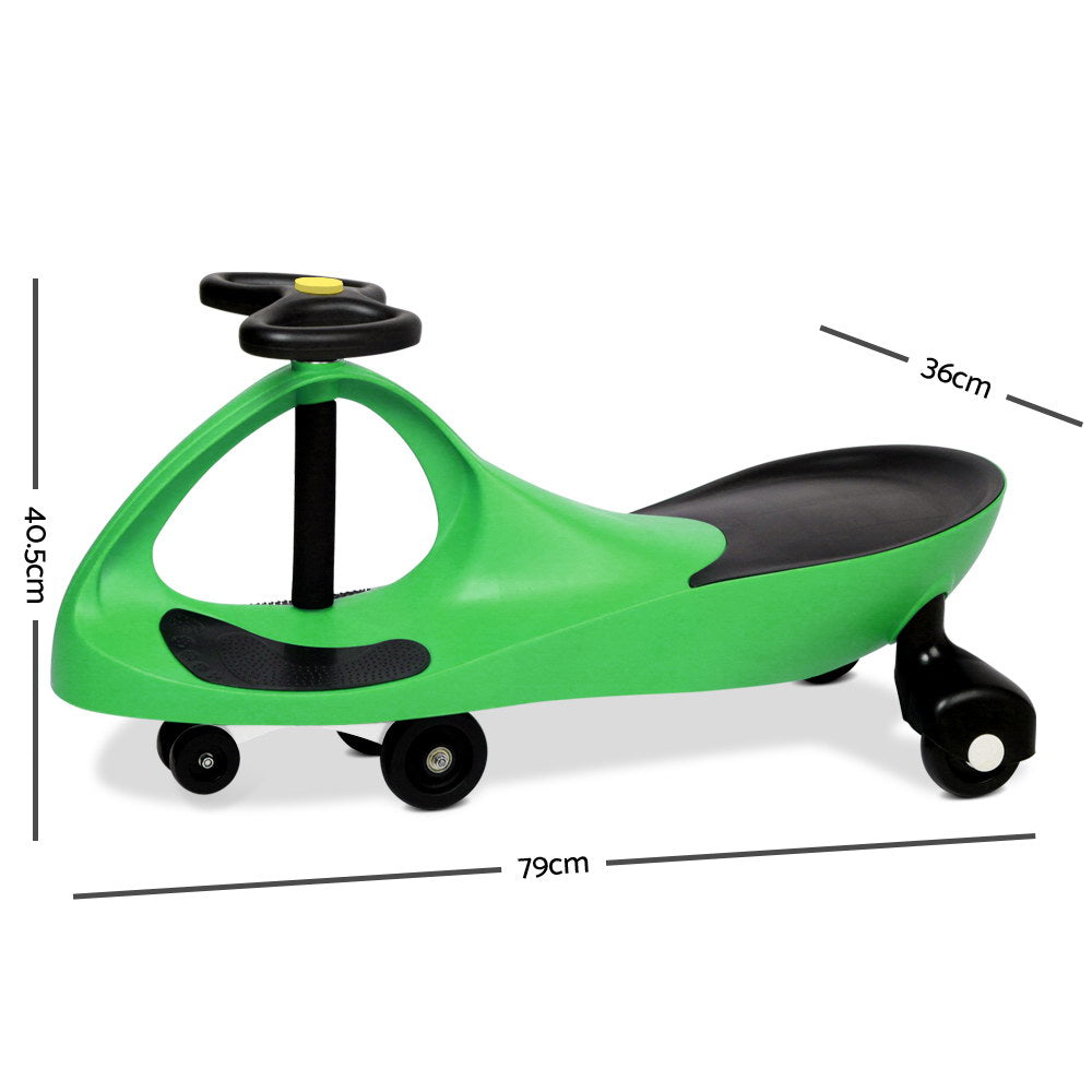 Rigo Kids Ride On Swing Car  -Green