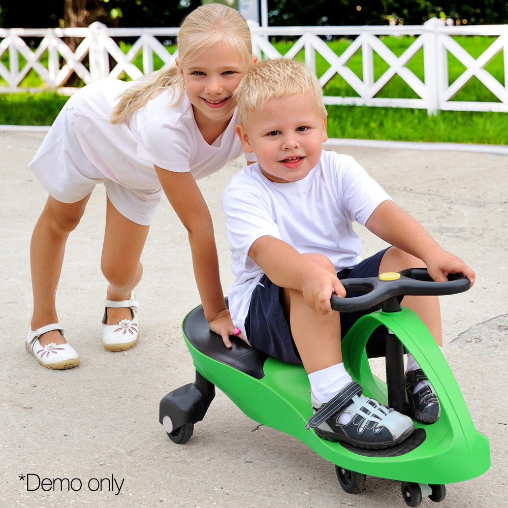 Rigo Kids Ride On Swing Car  -Green