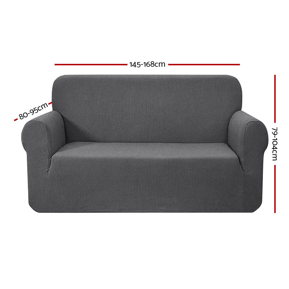 Artiss High Stretch Sofa Cover Couch Protector Slipcovers 2 Seater Grey