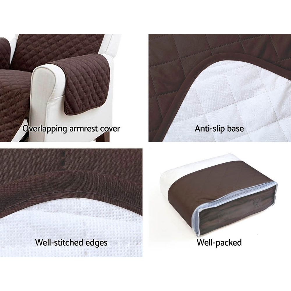 Artiss Sofa Cover Quilted Couch Covers Protector Slipcovers 2 Seater Coffee