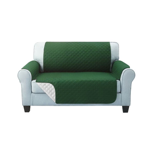 Artiss Sofa Cover Quilted Couch Covers Protector Slipcovers 2 Seater Green