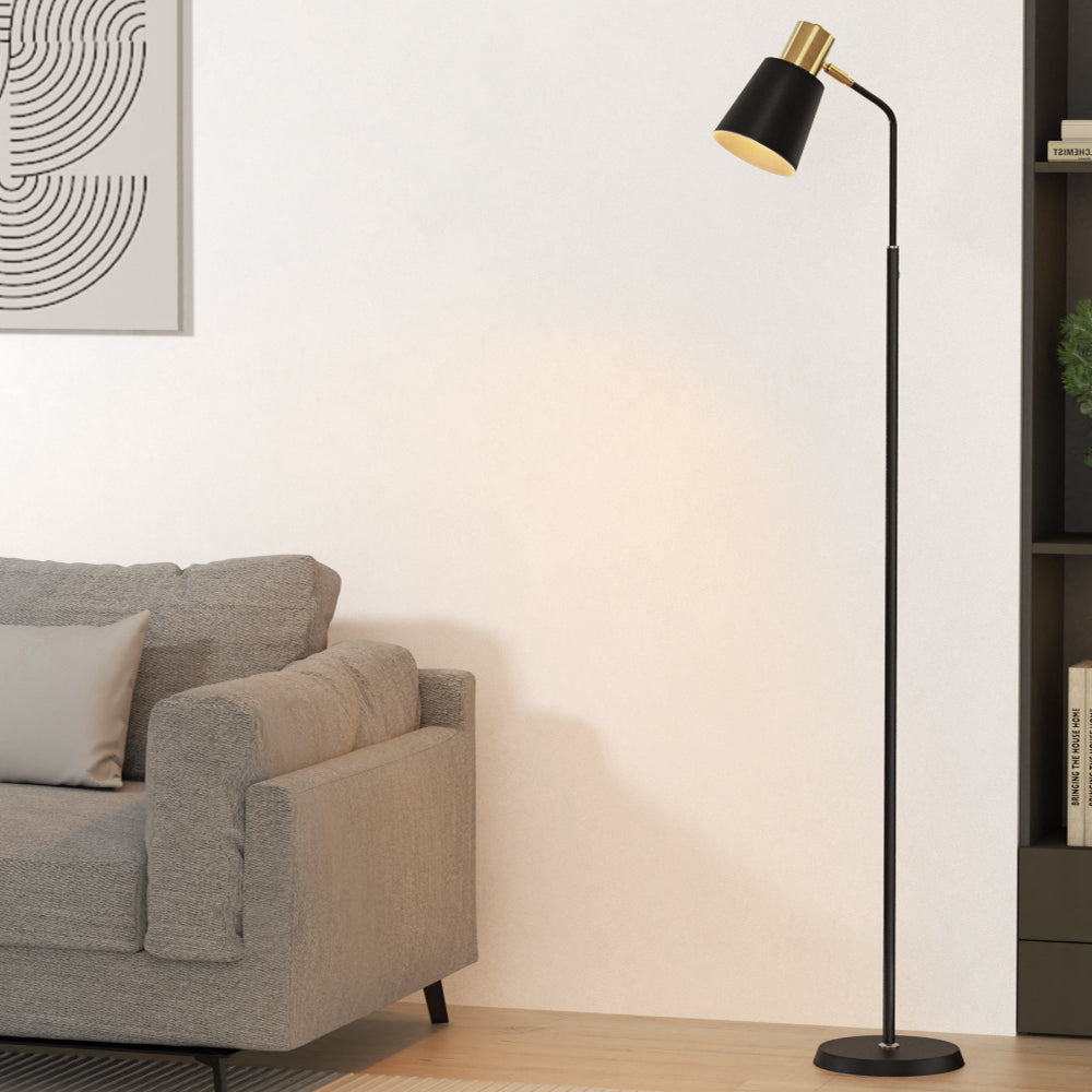 Artiss Floor Lamp Modern Light Stand LED Home Room Office Reading Black