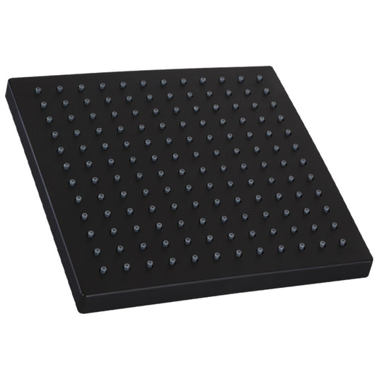 WELS Square 10 inch Rain Overhead Shower Head Replacement Mat Black